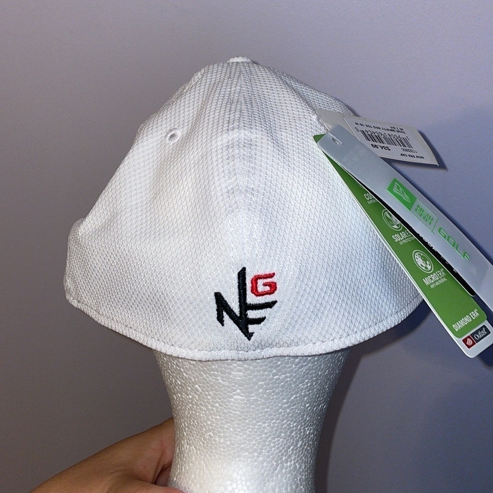 New Era Golf White Embroidered Hat Size 7 3/4 - Picture 3 of 15